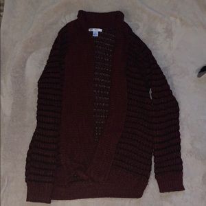 Say What? Black and Red knit cardigan